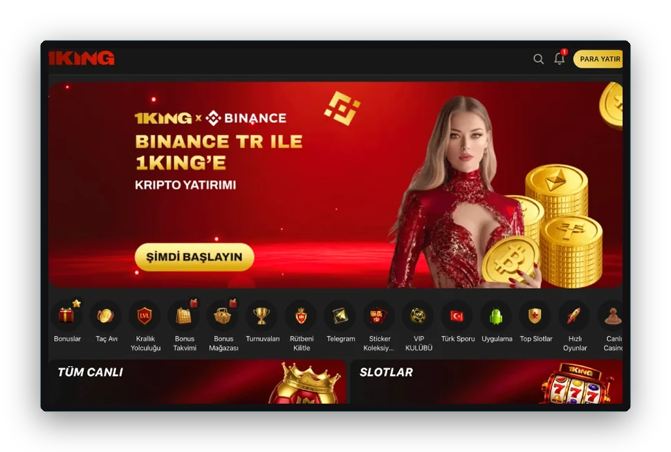 Banner: kırmızı elbiseli kadın ve altın paralar, kripto yatırımı temalı